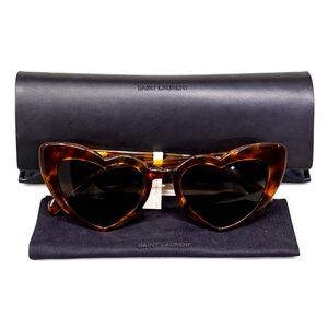 Saint Laurent Women's Loulou Heart Sunglasses NWT & Case RETAIL $420+